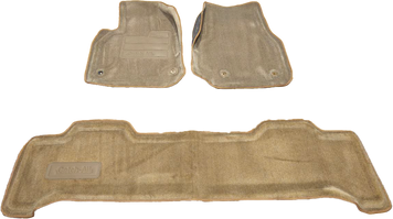 Covor din material textil 3D set 3 buc (spate dintr-o singură bucată) Lexus LX470 1998 - 2007 (Catch All) bej Lund (Original) 605447625447