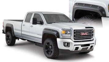 Fender Flares set 4 PCs GMC Sierra 2500/3500 HD 2015-2019 Boss Pocket-style black Bushwacker 40968-02