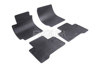 Dywaniki samochodowe gumowe zestaw 4 szt czarny Suzuki Grand Vitara 2006 - 2017 3/5-drzwi Rigum 902273