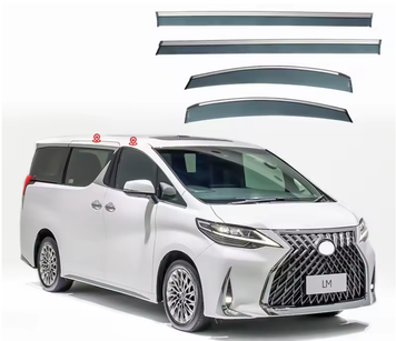Owiewki okienne z chrom.listwą spoiwo prz&oacute;d+tył Lexus LM 2019-2022 dymny Акрил LM2019