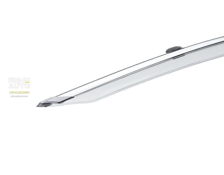 Window Deflectors 4pcs Set with Chrome Trim Toyota Corolla Cross 2022-2025 Wellvisors 3-847TY063