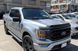 Hood Spoiler With LED Strip With Turn Follower Ford F-150 2021-2025 Aeroskin Lightshield PRO Black Matte AVS 953196
