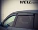 Дефлектори вікон к-т 4 шт з чорним хромованим молдингом Acura MDX 2007 - 2013 Wellvisors 3-847AC003 3-847AC003 фото 11