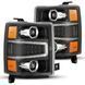 Lampy przednie Chevrolet Silverado 1500 2014-2015 LED LUXX seria czarny AlphaRex 880242