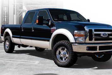 Fender Flares set 4 PCs Ford F-350 Super Duty 2017-2022 OE-style black Bushwacker 20944-02