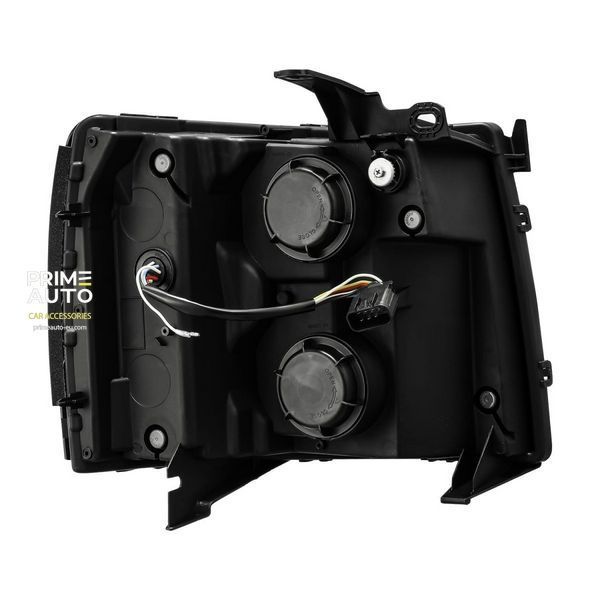 Faruri faţă Chevrolet Silverado 1500 2007-2013 PRO series cărbune negru AlphaRex 880206
