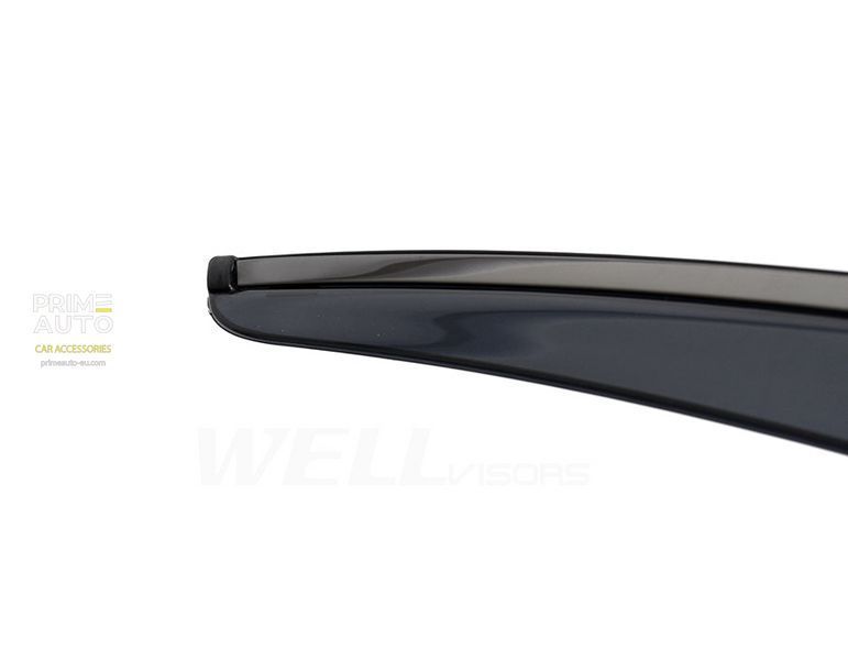 Дефлекторы окон к-т 4 шт с черным хромированным молдингом Lexus LS 2007-2017 Wellvisors 3-847LX035 3-847LX035 фото