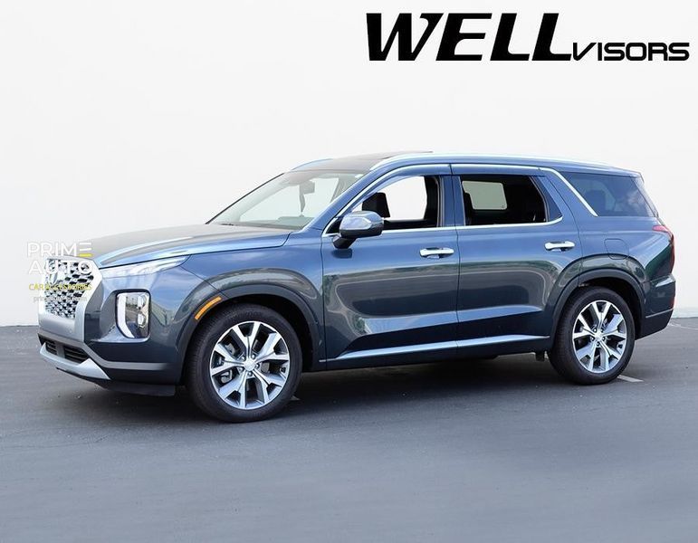 Дефлекторы окон к-т 4 шт с хромированным молдингом Hyundai Palisade 2020 - 2025 Wellvisors 3-847HY021 3-847HY021 фото