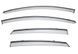 Window Deflectors 4pcs Set With Black Trim Ford Fusion 2013-2020 Sedan Wellvisors 3-847FD009