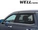 Дефлекторы окон к-т 4 шт с хромированным молдингом Hyundai Palisade 2020 - 2025 Wellvisors 3-847HY021 3-847HY021 фото 2
