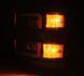 Faruri faţă Chevrolet Silverado 3500 2015-2019 LED NOVA series cărbune negru / negru Grill insert AlphaRex 880229