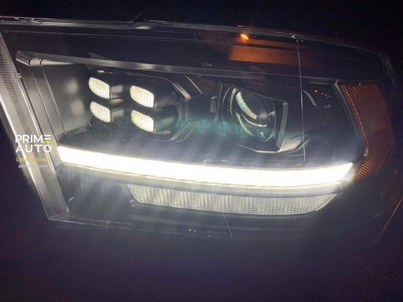 Faruri faţă RAM/Dodge Ram 1500 Classic 2009-2024 LED LUXX series culoare Alpha-negru AlphaRex 880520
