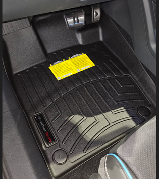 Car Mats 3D Liners Front Volkswagen ID.7 2025 Black WeatherTech 4418501