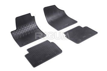 Dywaniki samochodowe gumowe zestaw 4 szt czarny Hyundai I10 2007 - 2011 Rigum 901146