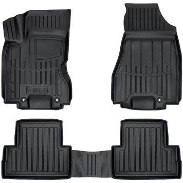 Dywaniki gumowe z bokiem zestaw 5 szt Nissan X-Trail 2008 - 2013 (II T31) czarny SOVA-PL