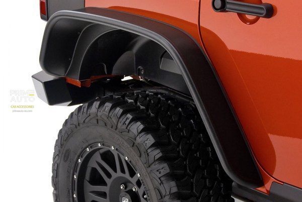 Poszerzenia nadkoli ustawić 4 szt Jeep Wrangler JL 2018-2025 Flat-style czarny Bushwacker 10923-07