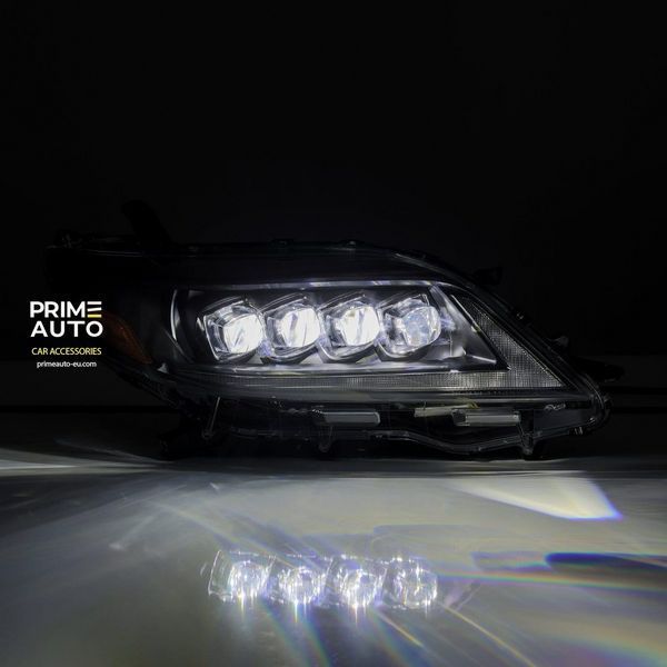 Передние фары Toyota Sienna 2011-2020 LED NOVA серия черные AlphaRex 880768 880768 фото