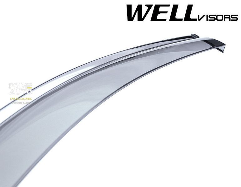 Дефлекторы окон к-т 4 шт с хромированным молдингом Toyota Venza 2008 - 2015 Wellvisors 3-847TY036 3-847TY036 фото