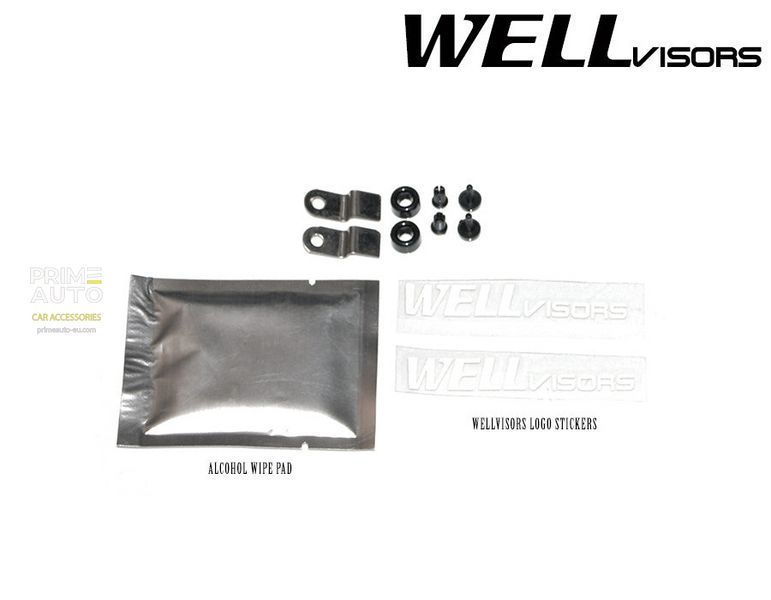 Дефлекторы окон к-т 4 шт с хромированным молдингом Toyota Venza 2008 - 2015 Wellvisors 3-847TY036 3-847TY036 фото