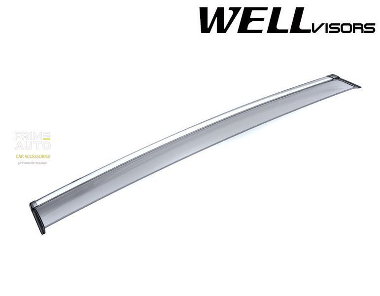 Дефлекторы окон к-т 4 шт с хромированным молдингом Toyota Venza 2008 - 2015 Wellvisors 3-847TY036 3-847TY036 фото