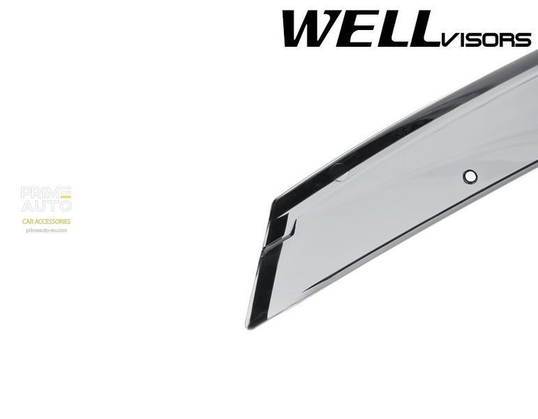 Owiewki do szyb samochodowych prz&oacute;d Premium seria Fiat 500 2012 - 2019 Wellvisors 3-847FA001
