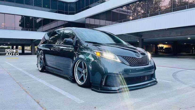 Передние фары Toyota Sienna 2011-2020 LED NOVA серия черные AlphaRex 880768 880768 фото