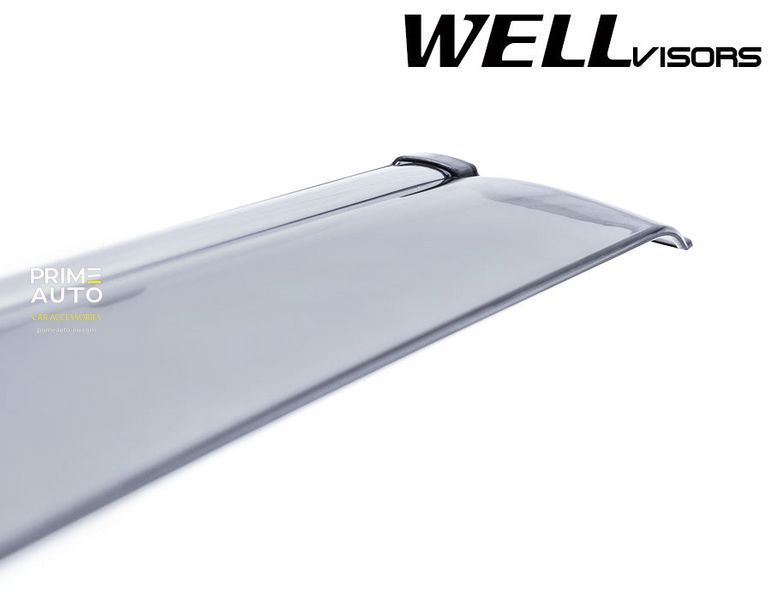 Дефлекторы окон к-т 4 шт с хромированным молдингом Nissan Rogue 2014 - 2020 Wellvisors 3-847NS009 3-847NS009 фото