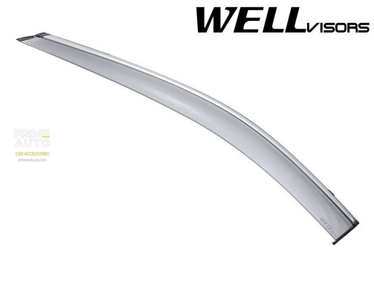Дефлекторы окон к-т 4 шт с хромированным молдингом Nissan Rogue 2014 - 2020 Wellvisors 3-847NS009 3-847NS009 фото
