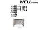 Owiewki do szyb samochodowych num 4 szt Premium seria Fiat 500 2014 - 2018 L Wellvisors 3-847FA002
