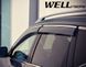 Дефлекторы окон к-т 4 шт с хромированным молдингом Nissan Rogue 2014 - 2020 Wellvisors 3-847NS009 3-847NS009 фото 3