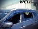 Дефлекторы окон к-т 4 шт с хромированным молдингом Nissan Rogue 2014 - 2020 Wellvisors 3-847NS009 3-847NS009 фото 2