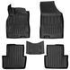 Car Mats with raised edge set 5 pcs Renault Fluence 2009 - 2015 Black SOVA-PL