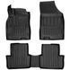 Car Mats with raised edge set 5 pcs Renault Fluence 2009 - 2015 Black SOVA-PL