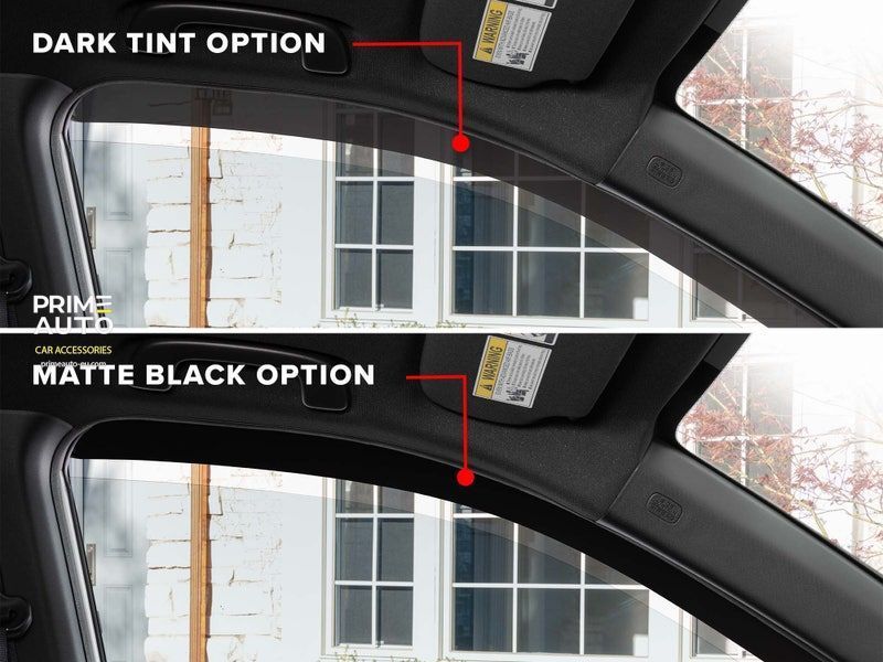 Owiewki okienne wkładany prz&oacute;d+tył Cadillac Escalade 2015 - 2020 matowy WeatherTech 82750IMB