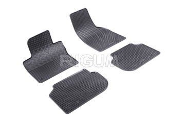 Dywaniki samochodowe gumowe zestaw 4 szt czarny Volkswagen Jetta 2011 - 2018 Rigum 902693