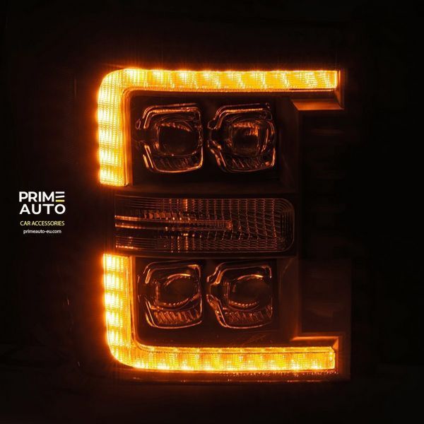 Lampy przednie Ford Super Duty 2011-2016 LED NOVA seria chrom AlphaRex 880148
