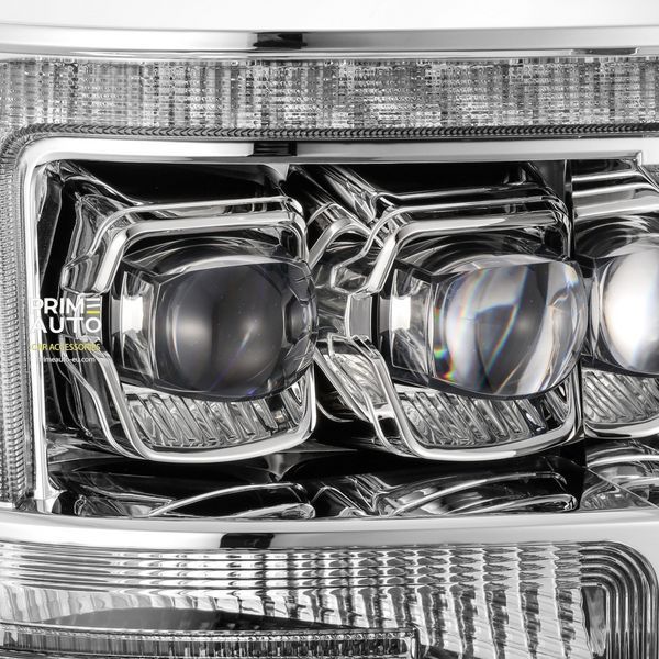 Lampy przednie Ford Super Duty 2011-2016 LED NOVA seria chrom AlphaRex 880148