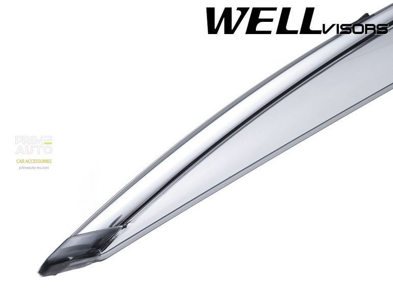 Дефлектори вікон к-т 4 шт з хромованим молдингом Lexus IS 2014 - 2020 Sedan Wellvisors 3-847LX018 3-847LX018 фото