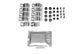 Window Deflectors 4pcs Set with Chrome Trim Honda Pilot 2016-2022 Wellvisors 3-847HD029
