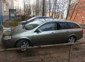 Deflectoare de ferestre adeziv Standard faţă 2buc Nissan Primera 2002 - 2007 negru Comfort Cobra Tuning N13701front