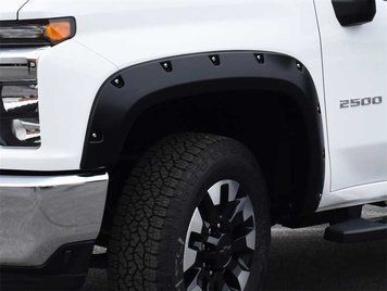 Fender Flares set 4 PCs Chevrolet Silverado 2500/3500 HD 2020-2025 Pocket-style black Bushwacker 40982-02