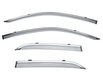 Owiewki do szyb samochodowych num 4 szt z chromowaną odlewanie Chrysler 300C 2011 - 2025 Sedan Wellvisors 3-847CY003