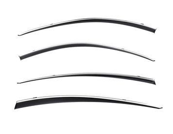Window Deflectors 4pcs Set with Chrome Trim Lexus IS 2021-2025 Wellvisors 3-847LX029