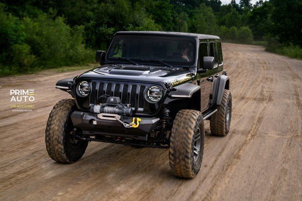 Fender Flares set 4 PCs Jeep Wrangler JL 2018-2025 Flat-style black Bushwacker 11950-07