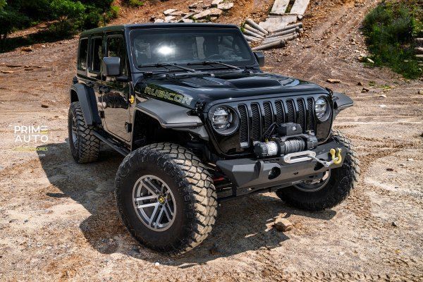 Fender Flares set 4 PCs Jeep Wrangler JL 2018-2025 Flat-style black Bushwacker 11950-07