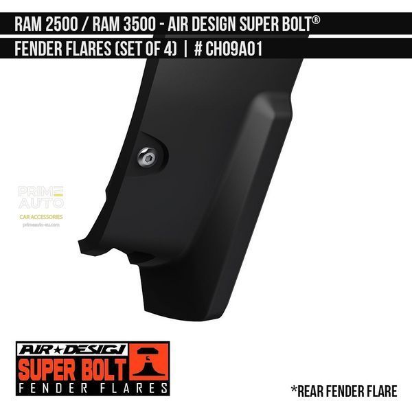 Фендера RAM/Dodge Ram 2500 2019-2023 черный AIR DESIGN CH09A01 CH09A01 фото