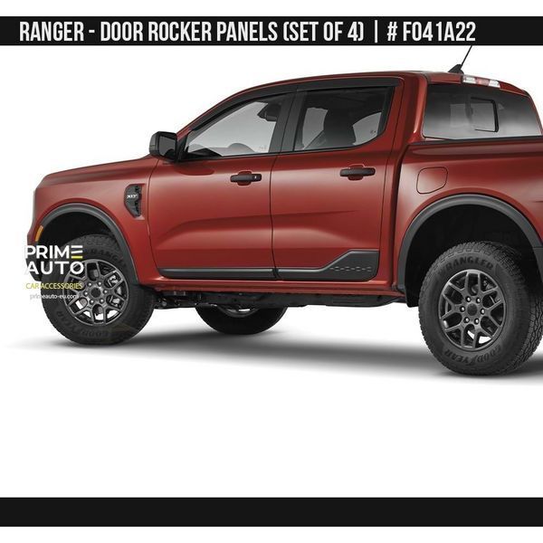 Молдинги боковые Ford Ranger EUR 2023 + черный AIR DESIGN FO41A22 FO41A22 фото