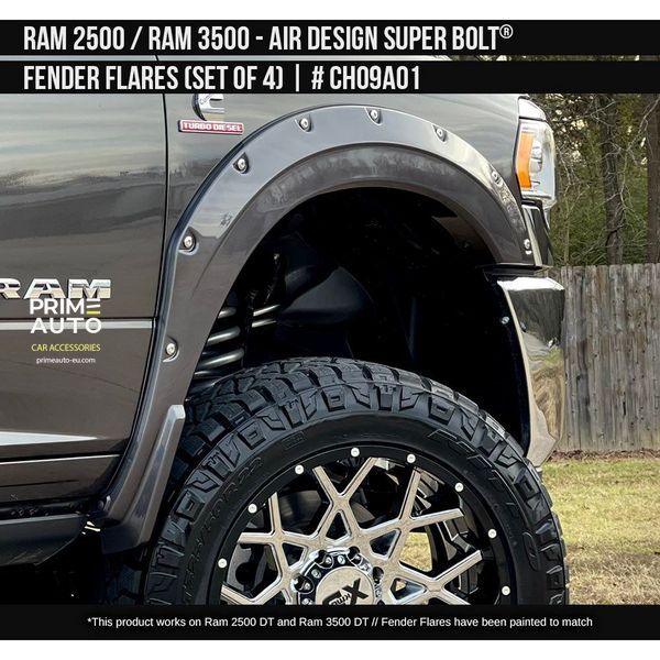 Фендера RAM/Dodge Ram 2500 2019-2023 черный AIR DESIGN CH09A01 CH09A01 фото