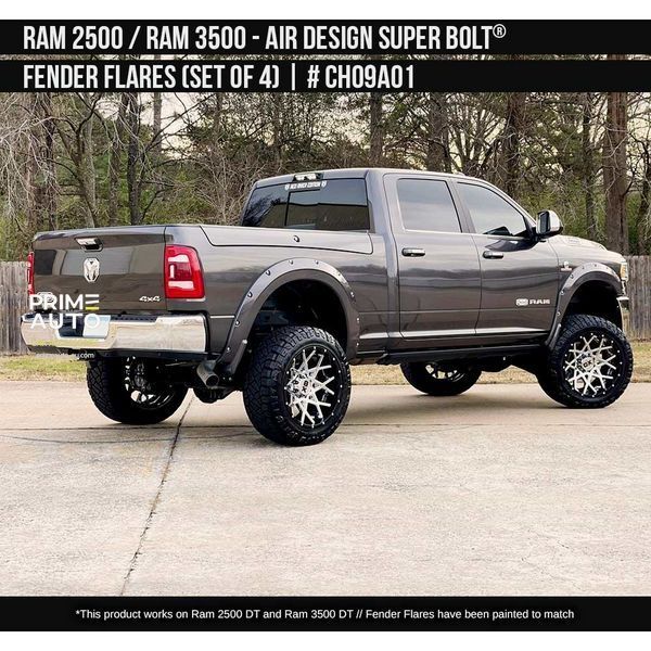 Фендера RAM/Dodge Ram 2500 2019-2023 черный AIR DESIGN CH09A01 CH09A01 фото