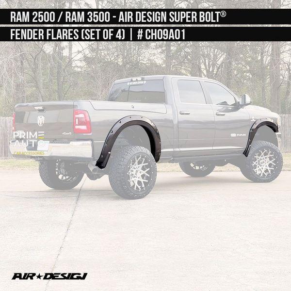 Фендера RAM/Dodge Ram 2500 2019-2023 черный AIR DESIGN CH09A01 CH09A01 фото